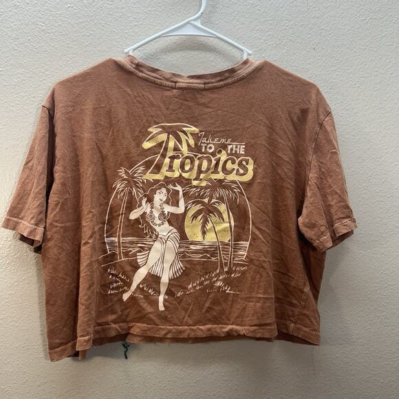 Billabong Tops - Billabong x The Salty Blonde Take Me To The Tropics Crop Top Tee Shirt SZ S